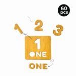 Montessori Wooden Numbers 1–10 | Counting, Tracing & Puzzle Learning Toy(60 Pieces)