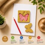 Urdu Alphabet Wooden Puzzle & Stencil Set for Kids (74 Pieces)