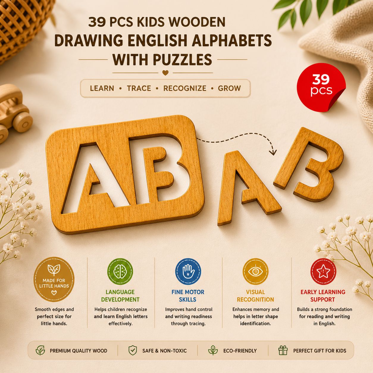 WhatsApp Image 2026-05-04 at 10.17.55 AM 39-Piece Kids Drawing English Alphabets With Puzzles - Image 1