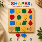 Kids Wooden Sorting Boards Learning Set (ABC, Math & Shapes) - Image 5