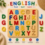 Kids Wooden Sorting Boards Learning Set (ABC, Math & Shapes) - Image 3