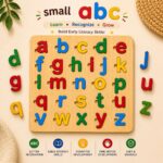 Kids Wooden Sorting Boards Learning Set (ABC, Math & Shapes) - Image 2