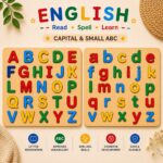 Kids Wooden Alphabet Sorting Boards Set (Capital & Small ABC)