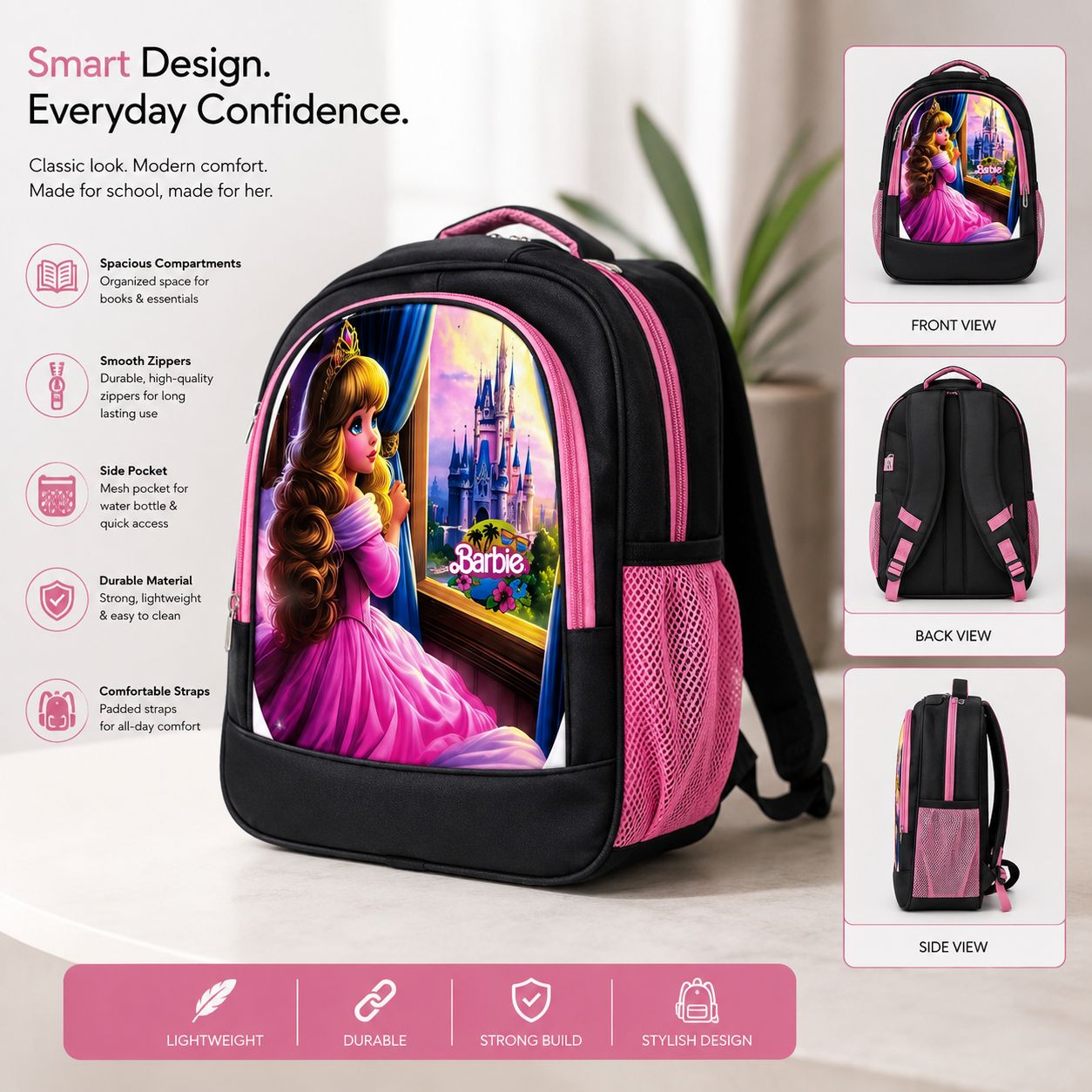 WhatsApp Image 2026-05-18 at 10.40.21 PM Barbie Princess School Backpack β Stylish, Comfortable & Perfect for Girls - Image 1