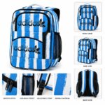 Trendy Blue Stripe School Backpack – Stylish, Spacious & Comfortable
