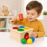Wooden Hammer Toy for Kids – Fun Tap & Pop Learning Toy - Image 2