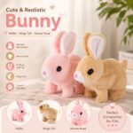 Cute & Realistic Bunny Toy – Adorable Walking Plush Bunny for Kids