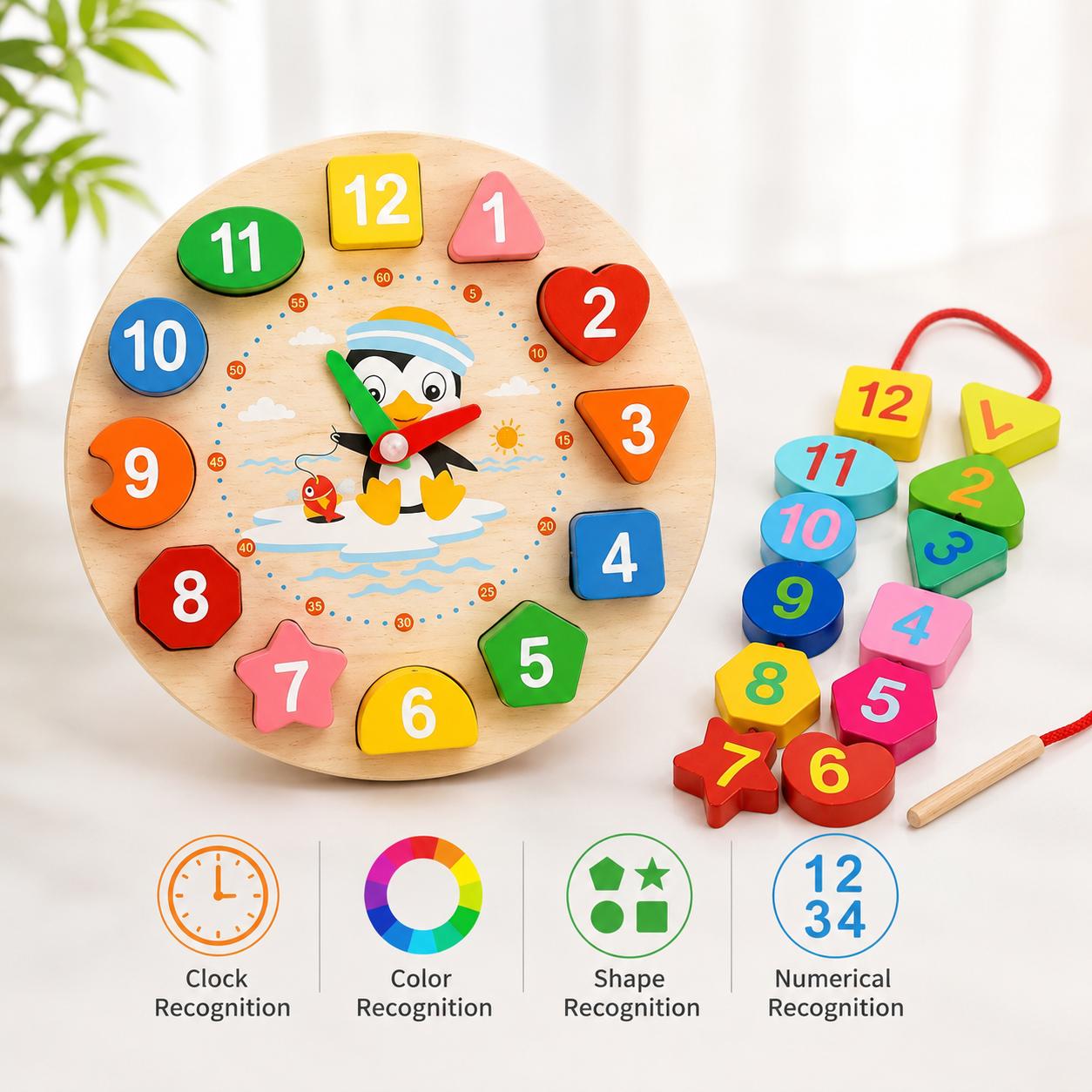 WhatsApp Image 2026-05-18 at 2.00.27 AM Wooden Learning Clock Toy for Kids β Fun Educational Learning Toy - Image 1
